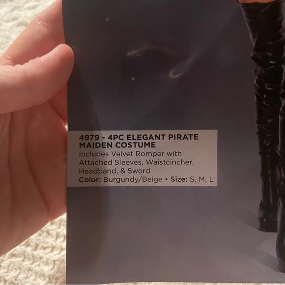 NEW Roma Elegant Pirate Maiden Costume Size Small - Picture 4 of 5